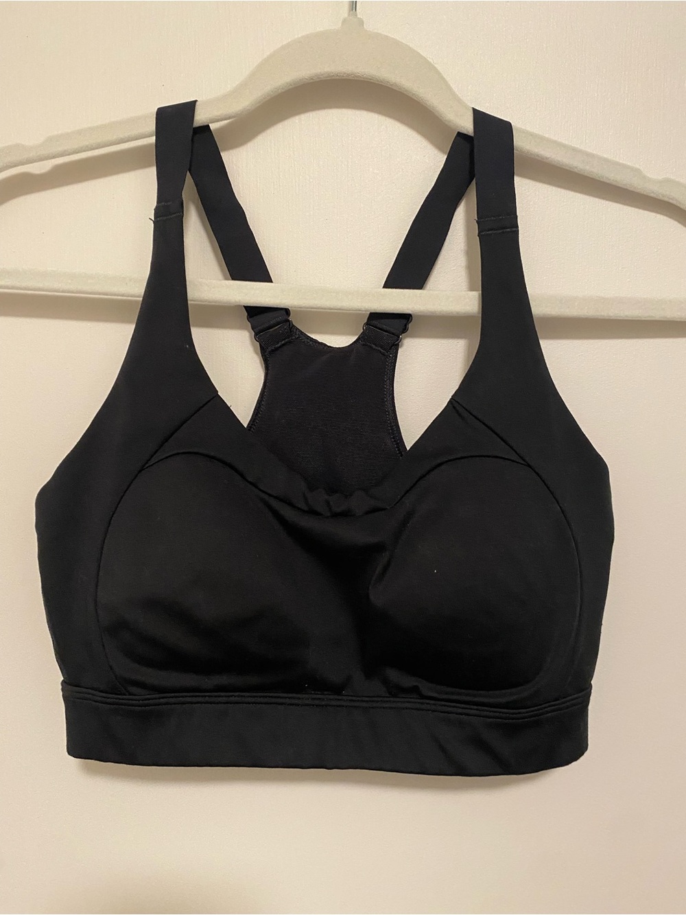 Gymshark Sports Bra Black Racerback Mesh Back XS